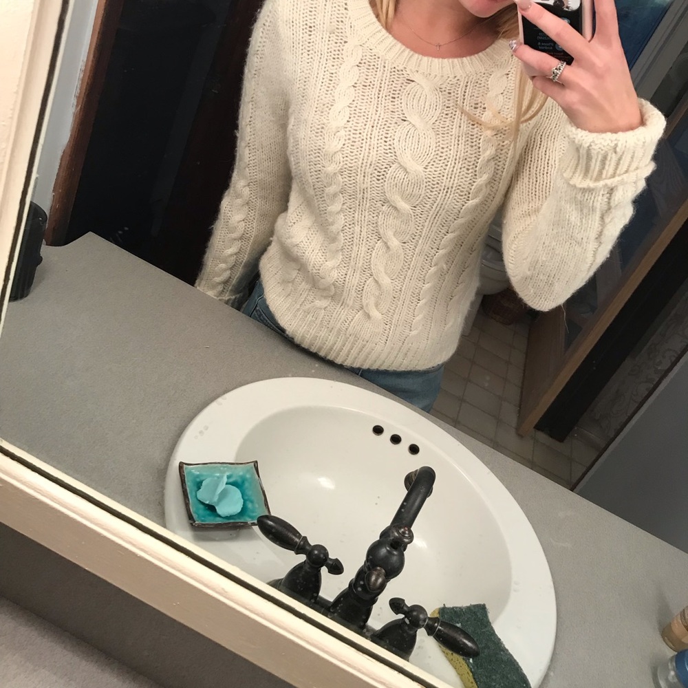 creme sweater - Picture 2 of 4